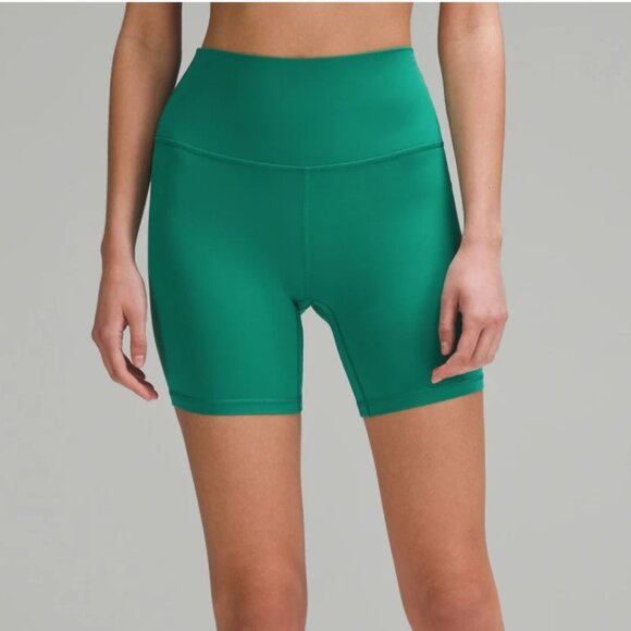 NWT SIZE 2 CASCADIA GREEN lululemon Align™ High-Rise Short 6" - Picture 1 of 7